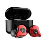 TWS sans fil Bluetooth 5.0 écouteur Hi-Res QCC3020 4 micros réduction du bruit placage casque de sport, rouge