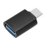 Adaptateur Typec Vers Usb3.1, Convertisseur Pour Téléphone Portable, Ordinateur, Tablette, Pc, Adaptateur Usb3.1 (Noir)