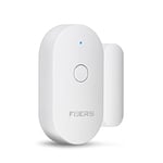 Fuers WiFi Door Window Alarm Sensor with Magnetic Sensor, Wireless Door Window Contact Opening Security Alarm Compatible with Alexa Google Home, Tuya App Pushes Notification to Mobile Phone, No siren