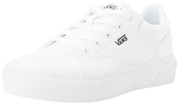 Vans Seldan Platform Basket, Canvas White/Black, 34.5 EU