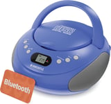 Portable  Bluetooth  CD  Boombox  with  FM  Radio |  CD ,  CD - R ,  CD - RW |