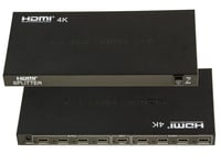 SPLITTER HDMI 1.4 8 PORTS - RESOLUTION 4K 2160x3840 à 30Hz COMPATIBLE 3D - Duplique le son et l'image d'une source HDMI