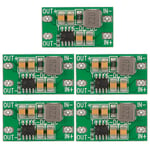 5 kpl DC-DC Buck -moduuli 92 % muunnostehokkuus korkeataajuinen 12 V - 24 V - 9 V / 2 A moduuli tietokoneelle