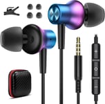 Ecouteur pour Samsung Galaxy A13 A23 A52S A12 A72 A51 A71 A42 A32 A03s S10 Écouteurs Intra-Auriculaires avec Microphone 3,5 mm Écouteurs Magnétiques pour Xiaomi Redmi Note 11 11s Note 10 Pro Redmi 10