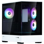 Boîtier PC Mini Tour sans alim - ZALMAN P30 BW (Noir/Blanc) - Micro ATX/Mini-ITX - 3x120mm A-RGB - USB-C/3.0/HD Audio - Neuf