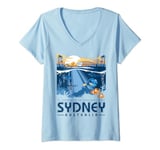 Disney Pixar Finding Nemo Sydney Australia Poster V-Neck T-Shirt