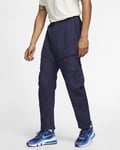 Nike Tech Pack Woven Quilted Cargo Pants Trousers Tracksuit Blue Size Large