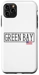 iPhone 11 Pro Max Green Bay City USA Flag State Travel US America Women Men Case