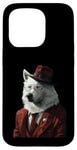 iPhone 15 Pro Samoyed Dog Suit Case