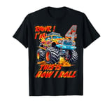 Funny Monster Truck Car Tee for 4-Year-Old Birthday Boys T-Shirt