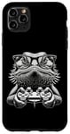 Coque pour iPhone 11 Pro Max Lunettes Nerdy Dragon Barbu Amusant Gamer