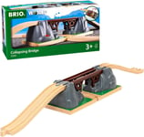 BRIO World Collapsing Bridge for Kids Age 3 Years Up - Compatible With All BRIO