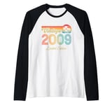 Vintage 2009 Made In 2009 15th Birthday Gifts 15 year Old Raglan Baseball Tee