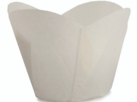 Tulipan papirsform 52/62 hvid 700833 Ø50x52mm 1000stk/pak