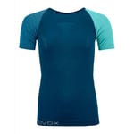 Ortovox 120 Comp Light Short Sleeve - Sous-vêtement mérinos femme Petrol Blue XS