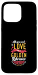 Coque pour iPhone 15 Pro Max Golden Retriever Chien Race Golden Retriever