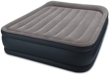 Intex Queen Deluxe Pillow Rest Raised Air Bed with Pump