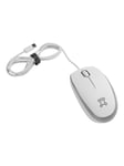 XtremeMac - mouse - USB-C - white & silver - Hiiri - Optinen - Valkoinen