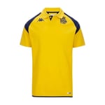 Kappa ANGAT 7 Deportivo T-Shirt 23-24, L, Yellow/Blue, Men