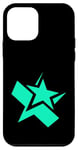 Coque pour iPhone 12 mini Bleu sarcelle Aqua Get That Starry Power Teal Aqua Graphic