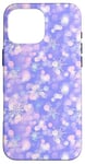 iPhone 16 Pro Max Pink & Purple Mosaic Aura Snowflakes Holiday Winter Pattern Case