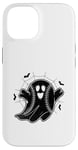 Coque pour iPhone 14 Pichet attrape-balle molle fantôme d'Halloween