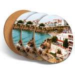 4 Set - Nerja Costa de Sol Spain Coasters - Kitchen Drinks Coaster Gift #3507