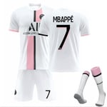 Fotbollströja Träningströja Mbappe Mbappe Mbappe barn 26(140-150cm) Mbappe kids 26(140-150cm)