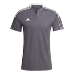 Adidas GM7364 TIRO21 Polo Polo Shirt Mens Team Grey Four 4XL