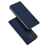 DUX DUCIS Skin Pro Faux Leather Flip Case for Motorola Moto Edge 40 Neo - Blue