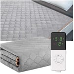 Heated Blanket Electric Throw, Flannel Electric Blanket Auto Off, Overheating Protection Heated Throw, Electric blanket safety electric mattress household waterproof