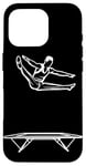 Coque pour iPhone 16 Pro Trampoline Guy Entraîneur Trampoline Gymnastique