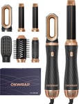 Magic Styler, OKWRAP Magic Air Styler 6 in 1,Hair Dryer Brush with Curl Smooth