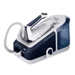 Braun CareStyle 7 Pro IS7282BL, Steam Generator Iron with FreeGlide 3D Technology, Smart iCareMode, Vertical Ironing, Anti Drip, Detachable 2L Water Tank, 2700W, Blue