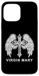 iPhone 13 Pro Max Virgin Mary Wings Cross. Catholic, Christian Case