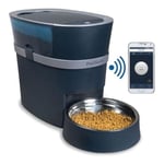 PetSafe Distributeur de Croquettes Automatique Connecté Smart Feed Smartphone pour Chien/Chat (iPhone ou Android) - Portions ajustables, avec minuterie, bol en acier inoxydable, 24 Tasses – 5,7 litres