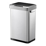 EKO Horizon Sensor Bin 45L, Touchless Automatic Rubbish Bin, Perfect for Kitchen & Home, Stainless Steel