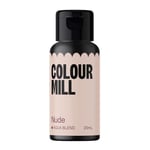 Colour Mill Aqua Blend Food Colouring Liquid Nude - Edible Food Paint for Royal Icing, Macarons, Meringue, Fondant, Jellies, Beverages and More - 20 ml