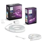 Philips Hue - Lightstrip Startsett 2 meter & 1 meter forlengelse - Bundle