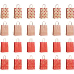 24 Pcs Valentines Day Gift Bags, Candy Bags Goodie Bags with Handles Heart3338