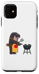 Coque pour iPhone 11 Hippopotame Barbecue Griller Animaux sauvages