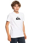 Quiksilver™ Comp Logo - T-Shirt ,Garçon , Blanc, 16 Ans