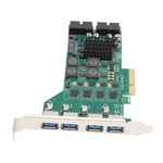 New PCIE To USB 3.0 Expansion Card Independent 4 Channels 5Gbps USB3.0 3A Power