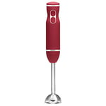 Chefman Immersion Blender, 800W Hand Blender with Stainless Steel Blades, Powerful Electric Ice Crushing 2-speed Control Handheld Food Mixer, Purées, Smoothies, Shakes, Sauces & Soups, Red