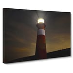 Architecture Lighthouse Beacon Modern Canvas Wall Art Print Ready to Hang, Framed Picture for Living Room Bedroom Home Office Décor, 30x20 Inch (76x50 cm)