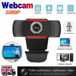 1080p Full Hd Usb Webcam Autofocus Microphone For Pc Laptop Computer Web Camera