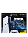 Sony PlayStation 5 Digital Edition (Model Group - Slim) Console with DualSense Controller, White, Fortnite Cobalt Star Bundle