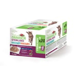 Natural Trainer Adult Sterilised - 48 x 85 g Blandet pakke: kalkun & torsk