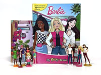 Mattel Barbie My Busy Books: with Storybook, 10 Figurines and a Playmat