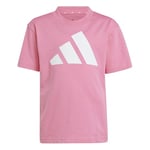 adidas Unisex Kids Essentials Big Logo T-Shirt, PNKFUS/White, 6-7 Years